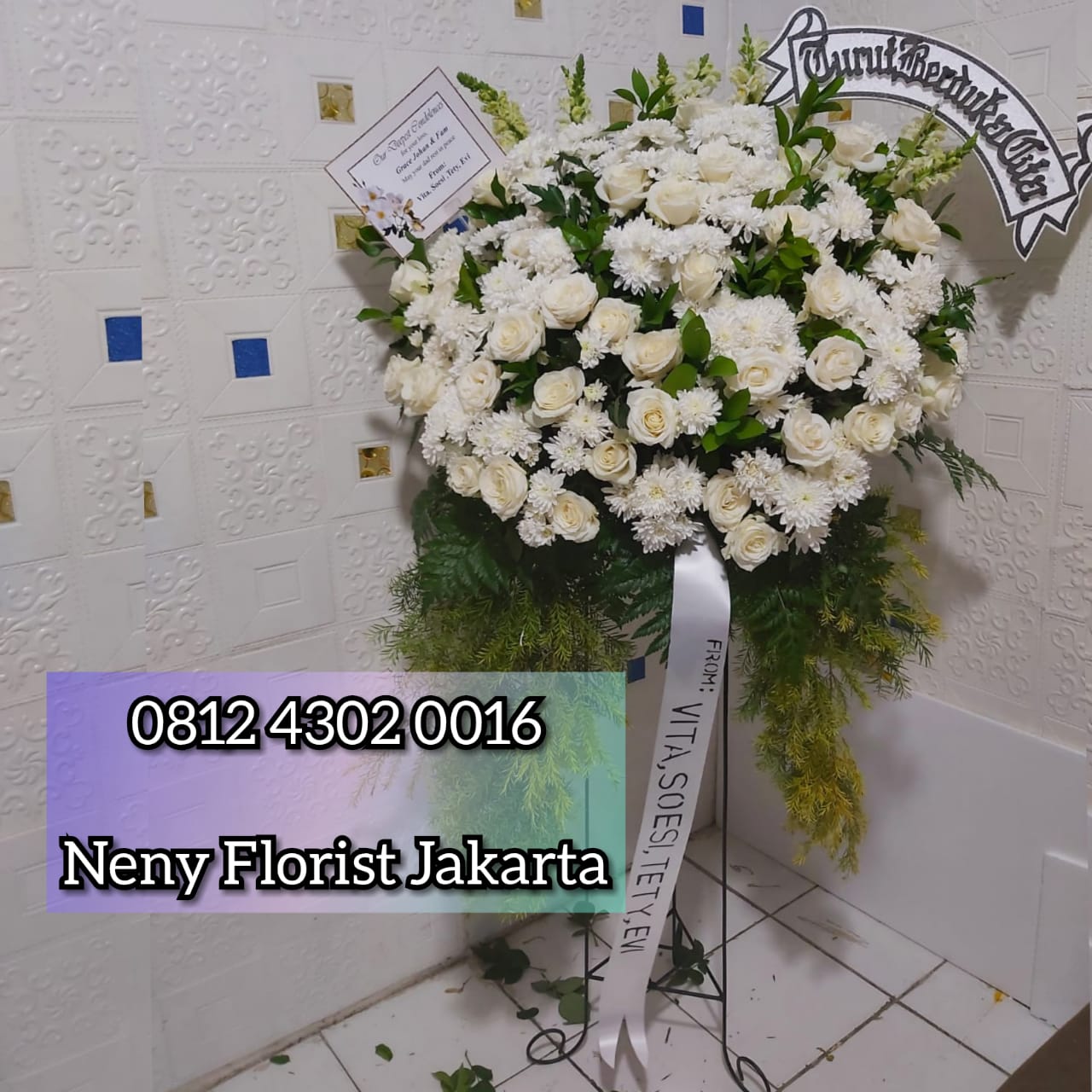 bunga standing ucapan